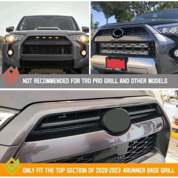 Upgraded 4 PCS Led Grill Lights Compatible with Toyota 4Runner 2020-2024 OpenBox - Picture 6 of 8